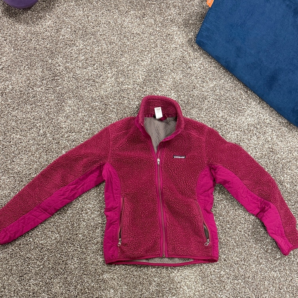 Patagonia Burgundy Fleece Jacket